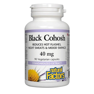 Natural Factors Black Cohosh 40 mg 90 Veggie Caps