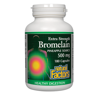 Natural Factors Bromelain Extra Strength Pineapple Source 500mg 180 Capsules