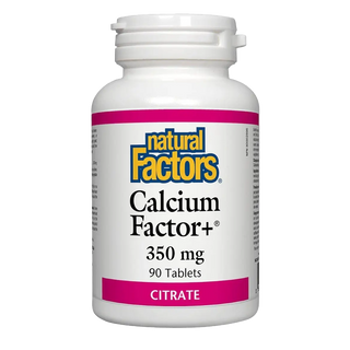 Natural Factors Calcium Factor+ 350mg Citrate 90 Tablets