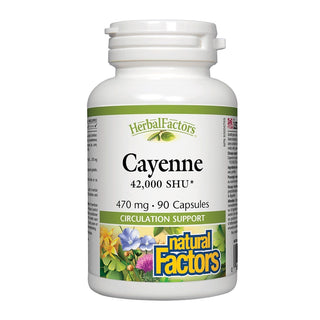 Natural Factors Cayenne 470mg 90 Capsules