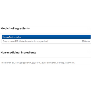 Natural Factors Coenzyme Q10 200mg 60 Softgels