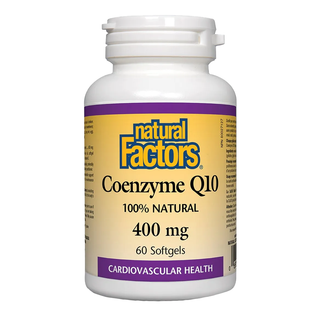 Natural Factors Coenzyme Q10 400mg 60 Softgels