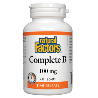 Natural Factors Complete B Time Release 100mg 60 Tablets