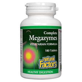 Natural Factors Complete Megazymes Vegetarian Formula 180 Tablets