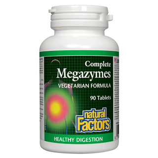 Natural Factors Complete Megazymes Vegetarian Formula 90 Tablets