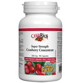 Natural Factors Cran Rich Cranberry Concentrate Super Strength 500mg 90 Capsules