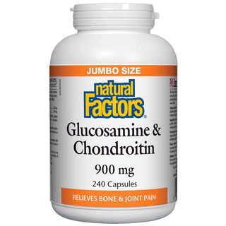 Natural Factors Glucosamine & Chondroitin 900mg 240 Capsules