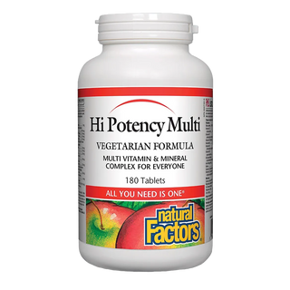 Natural Factors Hi Potency Multi Vegetarian Formula 180 Tablets