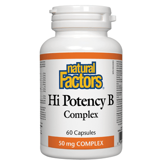 Natural Factors Hi Potency B Complex 50mg 60 Capsules