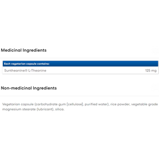 Natural Factors Stress Relax Mental Calmness 125mg 60 Veggie Caps