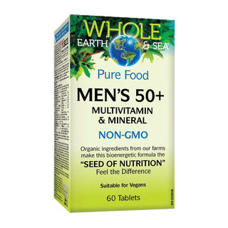 Whole Earth & Sea Multivitamin & Mineral Men's 50+ 60 Tablets