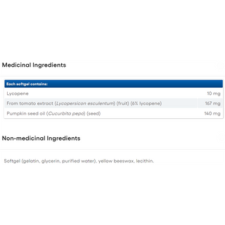 Natural Factors Lycopene 10mg 60 Softgels