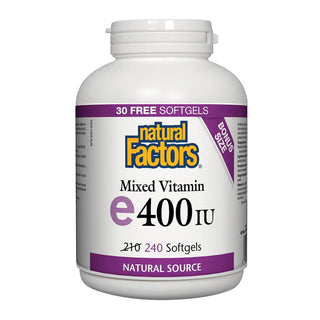 Natural Factors Mixed Vitamin E 400 IU 240 Softgels