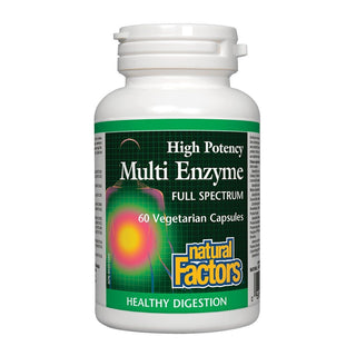 Natural Factors Multi Enzyme High Potency 60 Veggie Caps