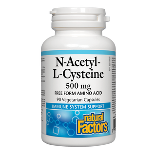 Natural Factors N-Acetyl L-Cysteine 500mg 90 Veggie Caps