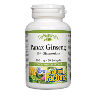 Natural Factors Panax Ginseng 100mg 60 Softgels