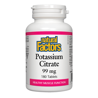 Natural Factors Potassium Citrate 99mg 180 Tablets