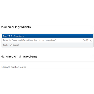 Natural Factors Bee Propolis Tincture 65% Extract 30mL