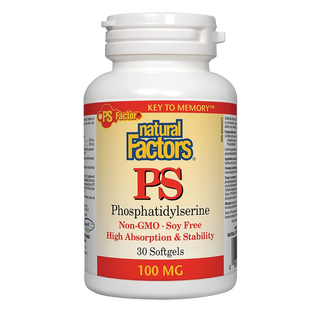 Natural Factors PS Factor PS Phosphatidylserine 100mg 30 Softgels