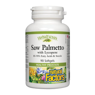 Natural Factors Saw Palmetto With Lycopene 90 Softgels