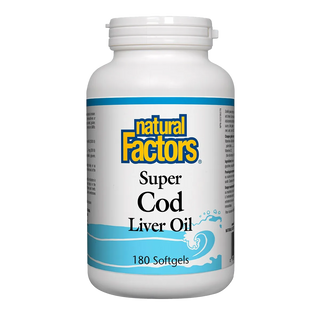 Natural Factors Super Cod Liver Oil 180 Softgels