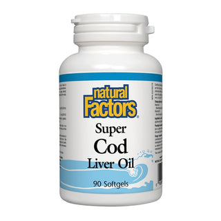 Natural Factors Super Cod Liver Oil 90 Softgels