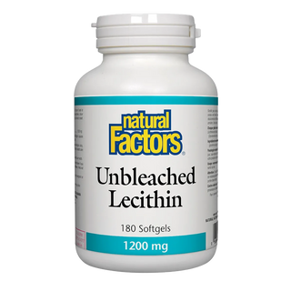 Natural Factors Unbleached Lecithin 1200mg 180 Softgels