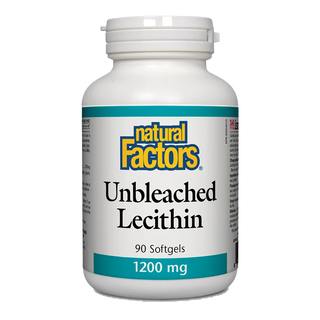 Natural Factors Unbleached Lecithin 1200mg 90 Softgels