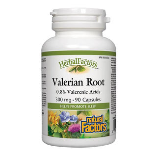 Natural Factors Herbal Factors Valerian Root 300mg 90 Capsules