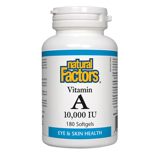 Natural Factors Vitamin A 10,000 IU 180 Softgels