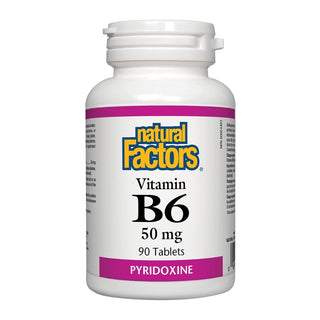 Natural Factors Vitamin B6 Pyridoxine 50mg 90 Tablets