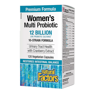 Natural Factors Women's Multi Probiotic 12 Billion 120 Veggie Caps