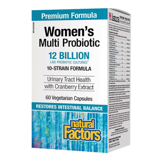 Natural Factors Women's Multi Probiotic 12 Billion 60 Veggie Caps