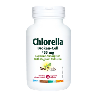 New Roots Chlorella 455mg 60 Veggie Caps