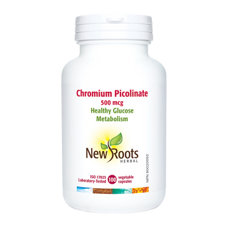 New Roots Chromium Picolinate 500mcg 100 Veggie Caps