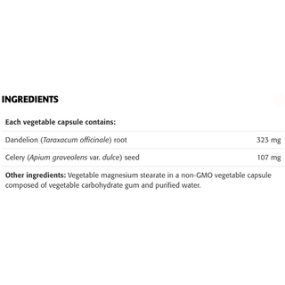 New Roots Dandelion Root & Celery Seed 430mg 100 Veggie Caps