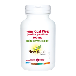 New Roots Horny Goat Weed 500mg 60 Veggie Caps