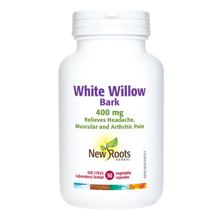 New Roots White Willow Bark 400mg 50 Veggie Caps