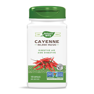 Nature's Way Cayenne Pepper 40000 HU 100 Capsules