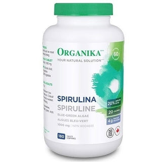 Organika Spirulina 1000mg 180 Tablets