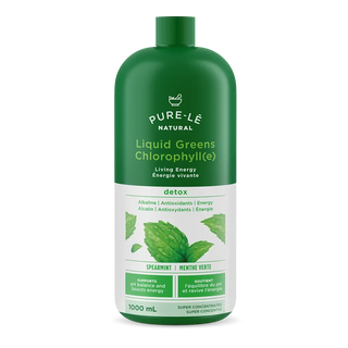 Pure-le Natural Liquid Greens Chlorophyll Super Concentrate Spearmint 1L