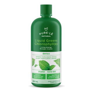 Pure-le Natural Liquid Greens Chlorophyll Super Concentrate Spearmint 450mL