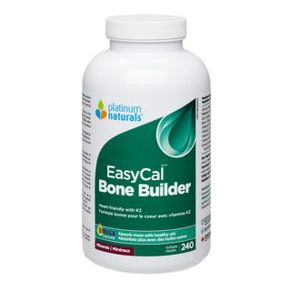 Platinum Naturals EasyCal Bone Builder Minerals 240 Softgels