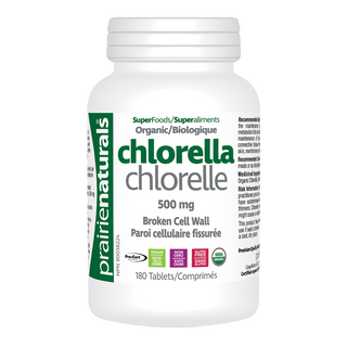 Prairie Naturals Organic Chlorella 500mg 180 Tablets