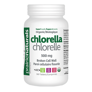 Prairie Naturals Organic Chlorella 500mg 360 Tablets