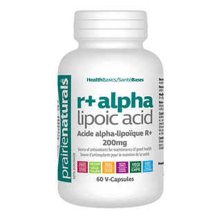 Prairie Naturals R+ Alpha Lipoic Acid 200mg 60 Veggie Caps