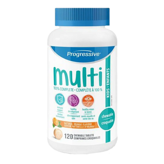 Progressive Multi For Kids Natural Orange 120 Chewable Tablets