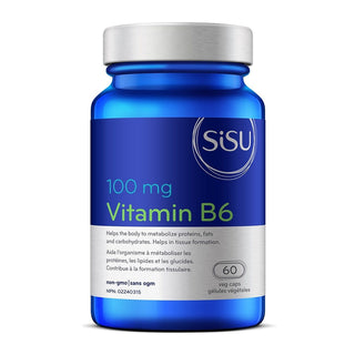 Sisu Vitamin B6 100mg 60 Veggie Caps