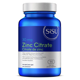 Sisu Zinc Citrate 30mg 90 Veggie Caps