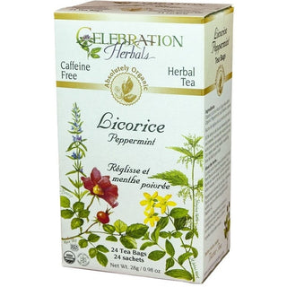 Celebration Herbals Licorice Peppermint 24 Tea Bags